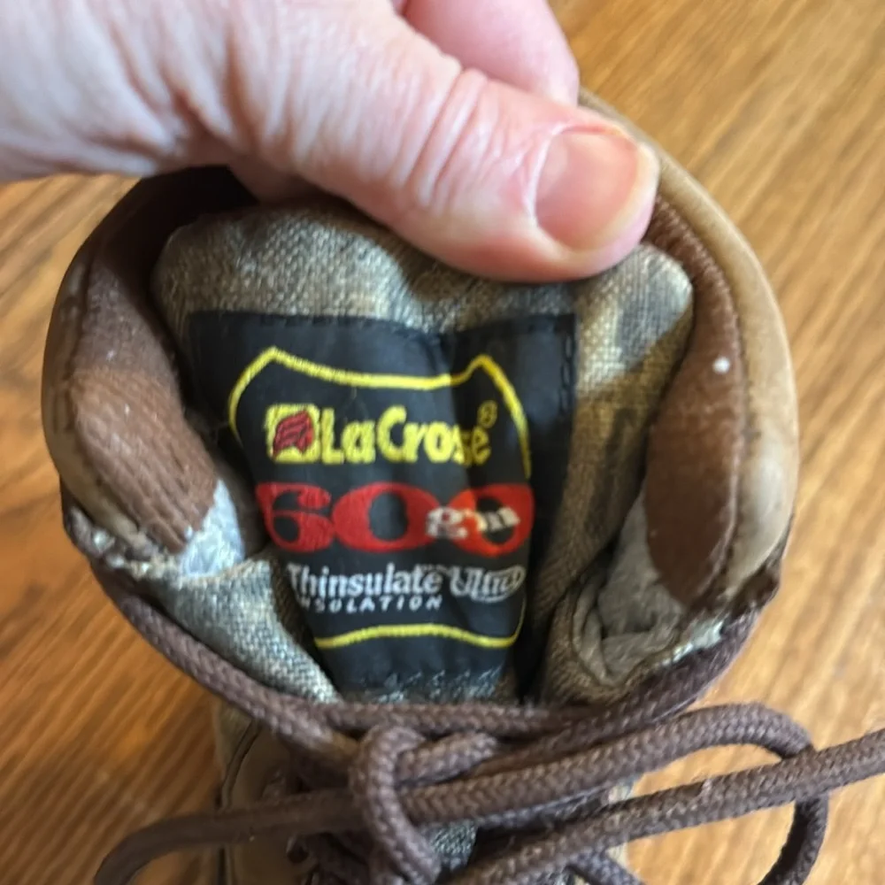 Lacrosse hunting boots 600 thinsulate and Gore-Tex